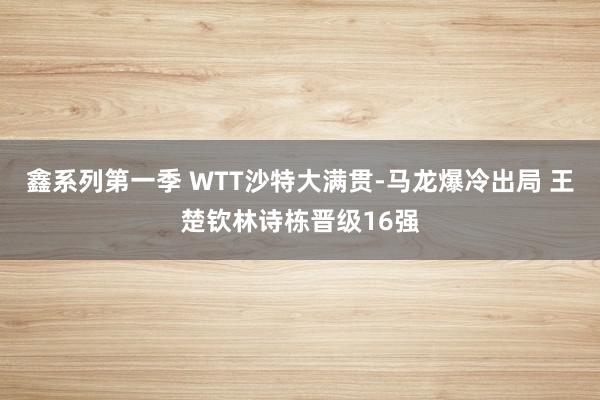 鑫系列第一季 WTT沙特大满贯-马龙爆冷出局 王楚钦林诗栋晋级16强